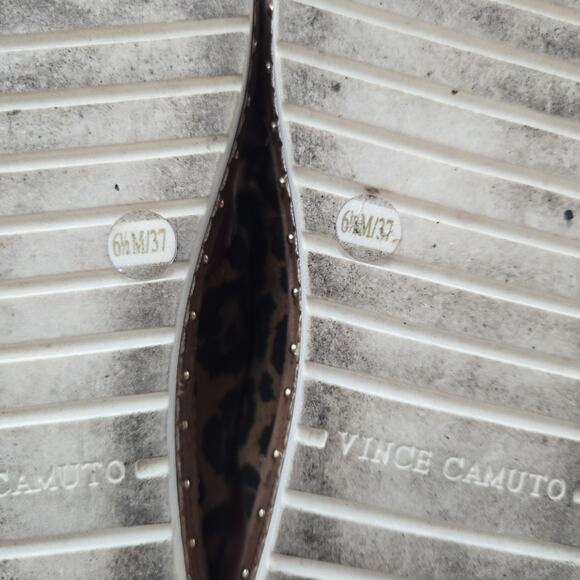 Vince Camuto Rareden 6.5 M Platform Slip On Slide Sandal Summer Leopard Mule - Picture 7 of 7